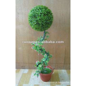 Bonsai bola de grama artificial para decoração de jardim, planta artificial